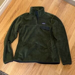Patagonia Women’s Re-tool Snap-T Pullover in Forest Green, Women’s Medium